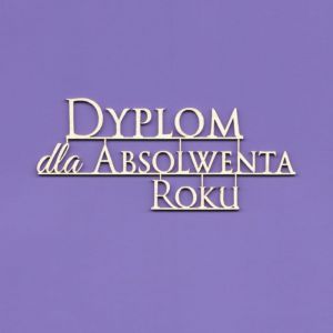 Tekturka Crafty Moly Napis G6 - Dyplom dla Absolwenta Roku